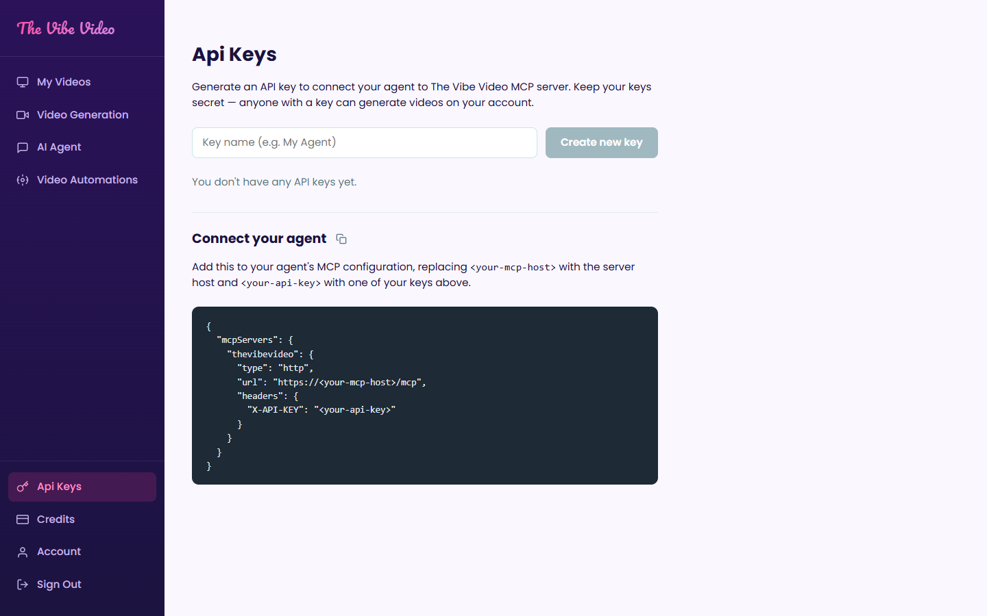 Connect your own agent.